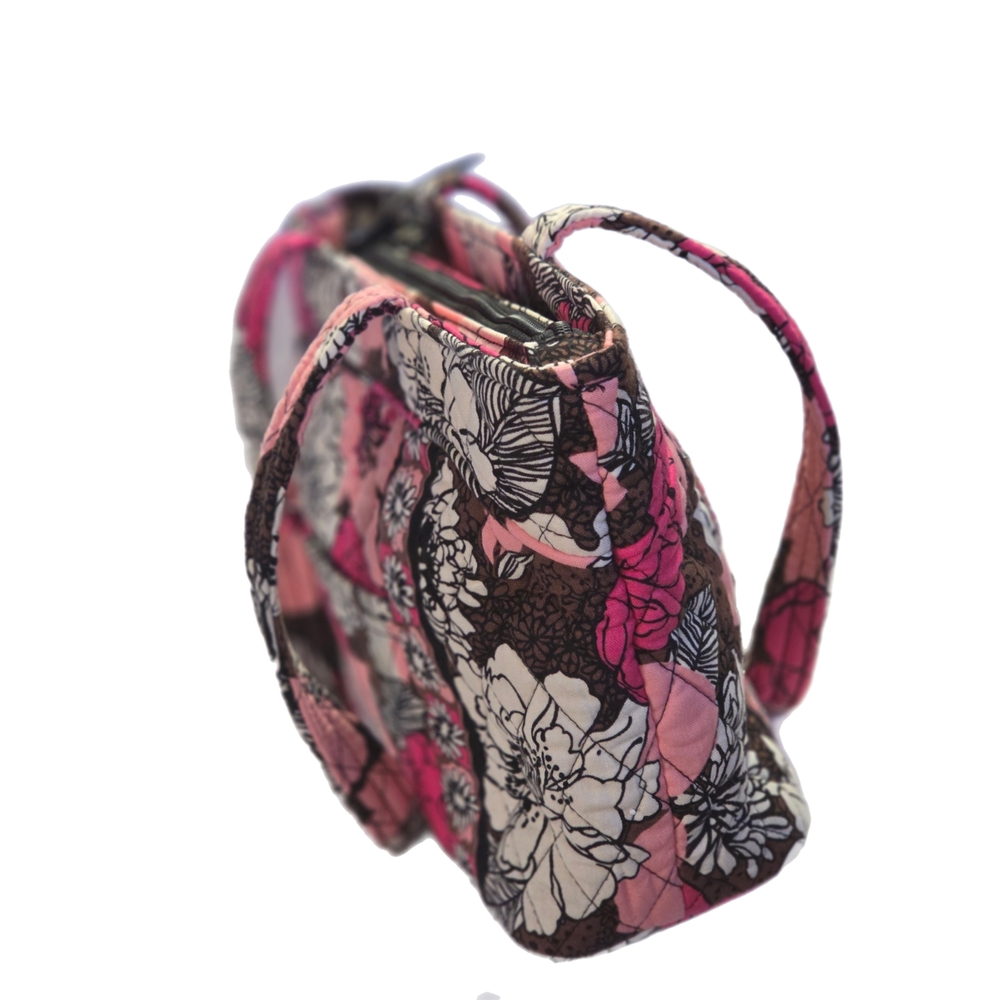 Vera Bradley Mocha Rouge Floral Tote - Pink, Black, and Cream - Picture 5 of 9